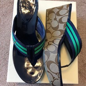 Coach wedge sandals